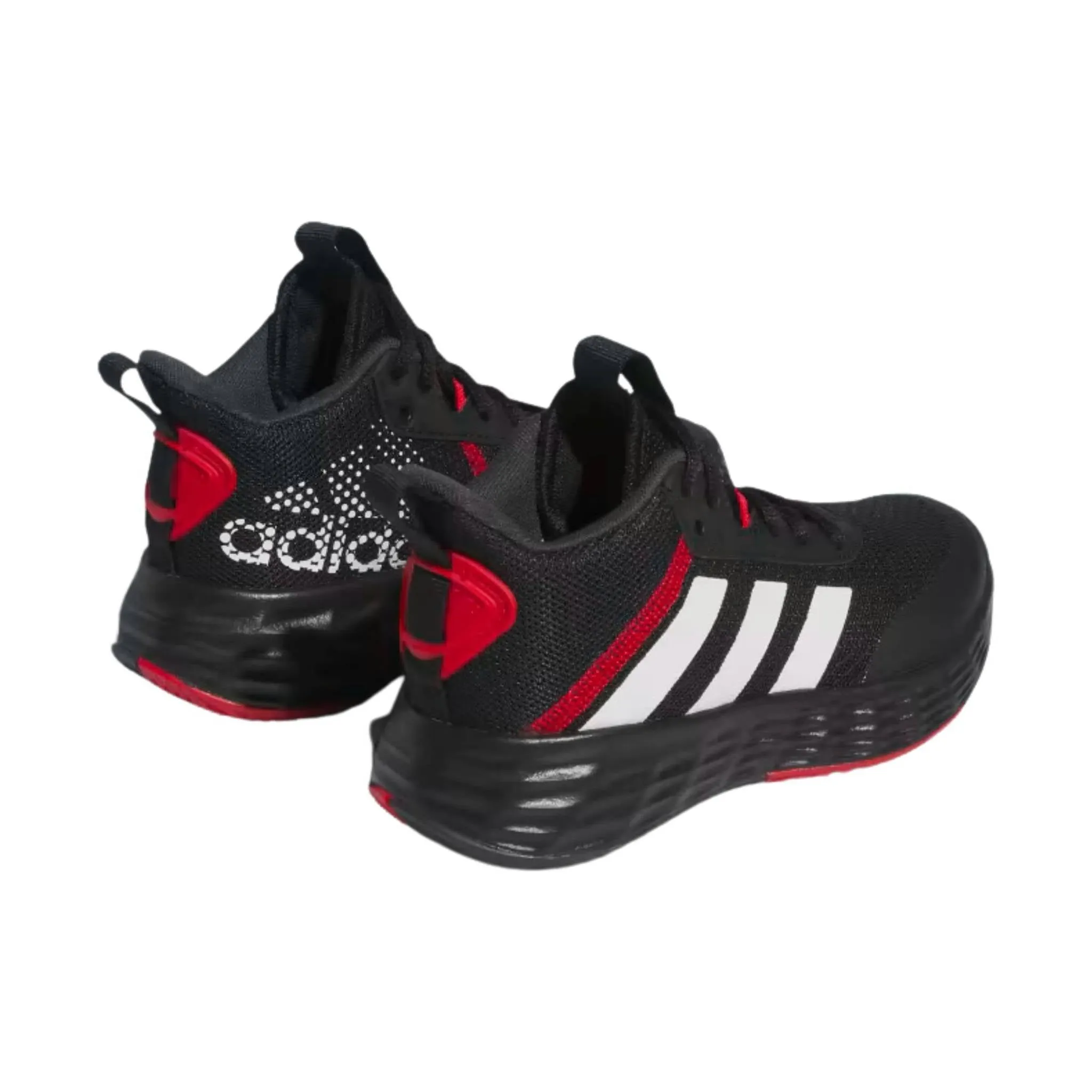 Adidas Kids' Own The Game Basketball Shoes - Black/White/Red