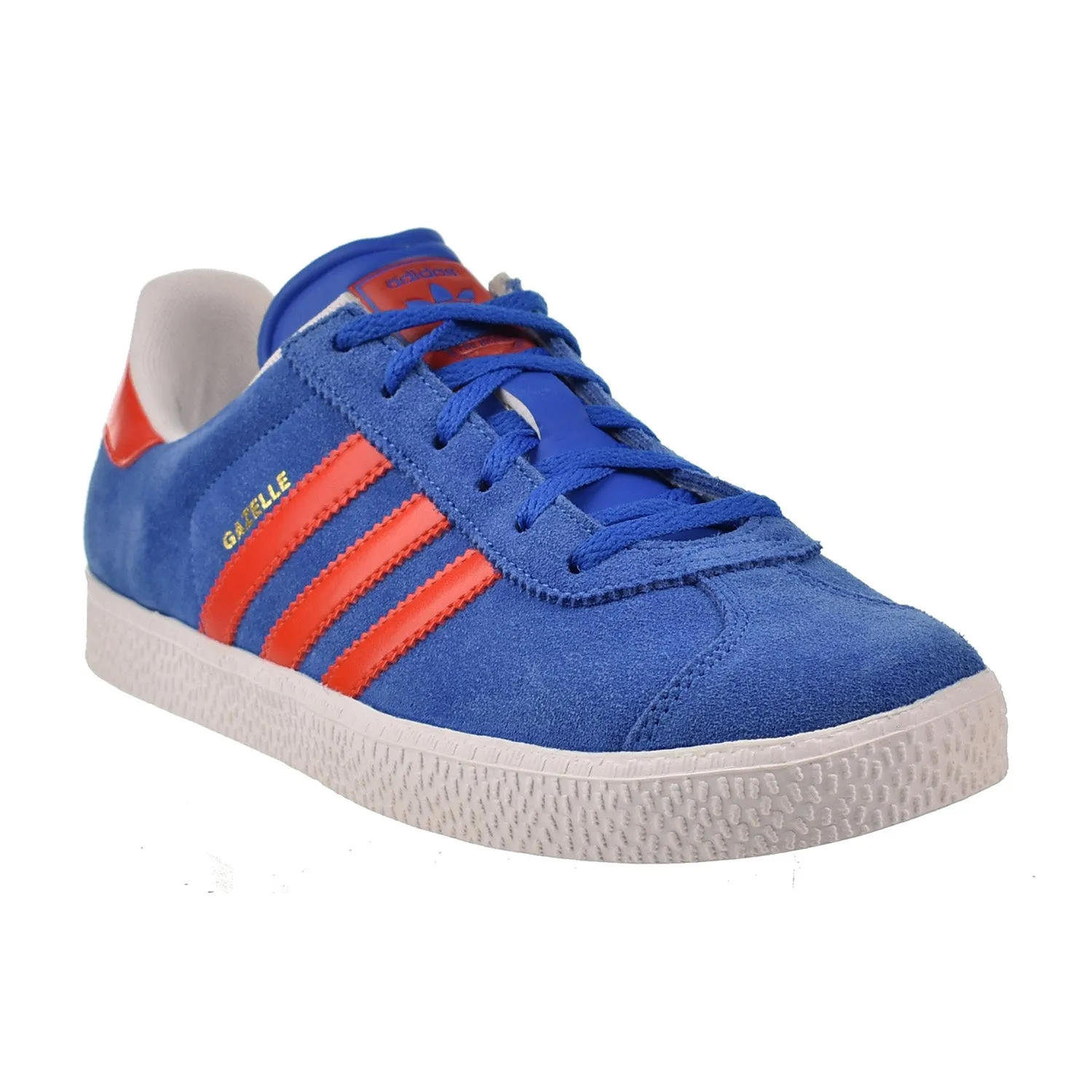 Adidas Original Gazelle 2 J Suede Big Kids' Shoes Blue-Red