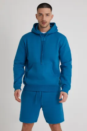 Aldo premium brushback fleece hoodie in Admiral