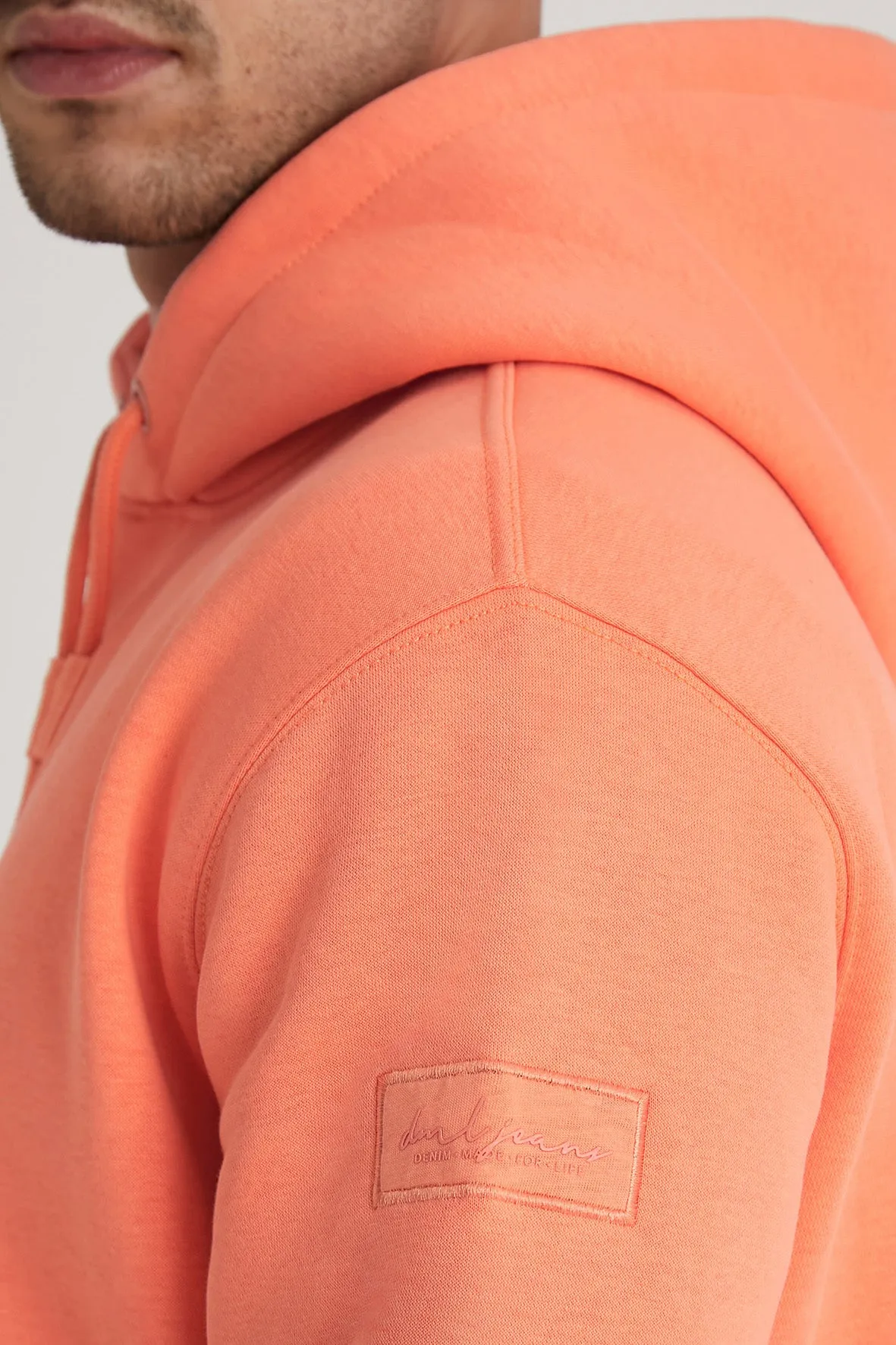 Aldo premium brushback fleece hoodie in Sunset