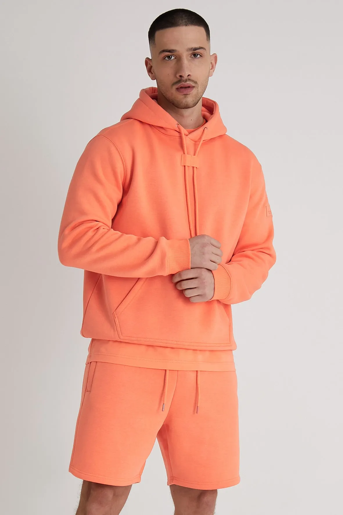 Aldo premium brushback fleece hoodie in Sunset