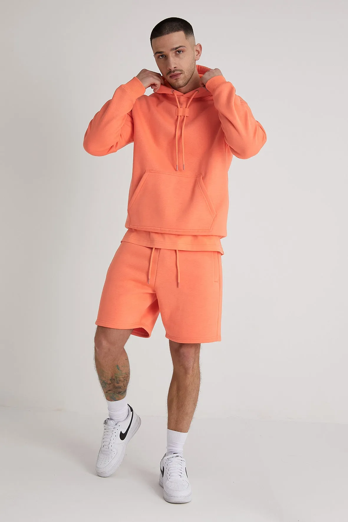 Aldo premium brushback fleece hoodie in Sunset