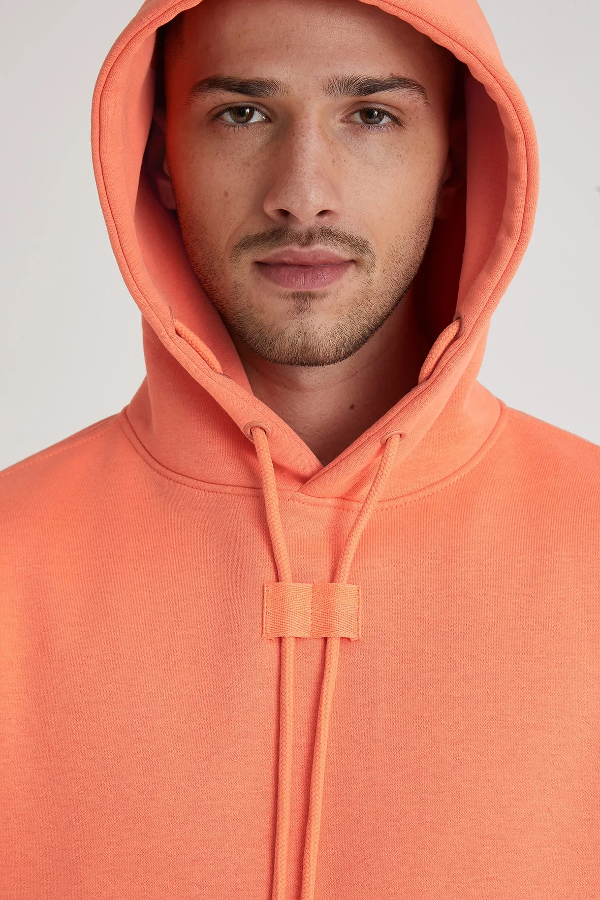 Aldo premium brushback fleece hoodie in Sunset