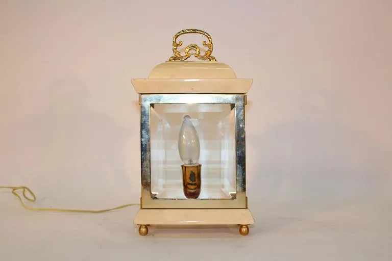 Aldo Tura Italian Lantern Table Lamp