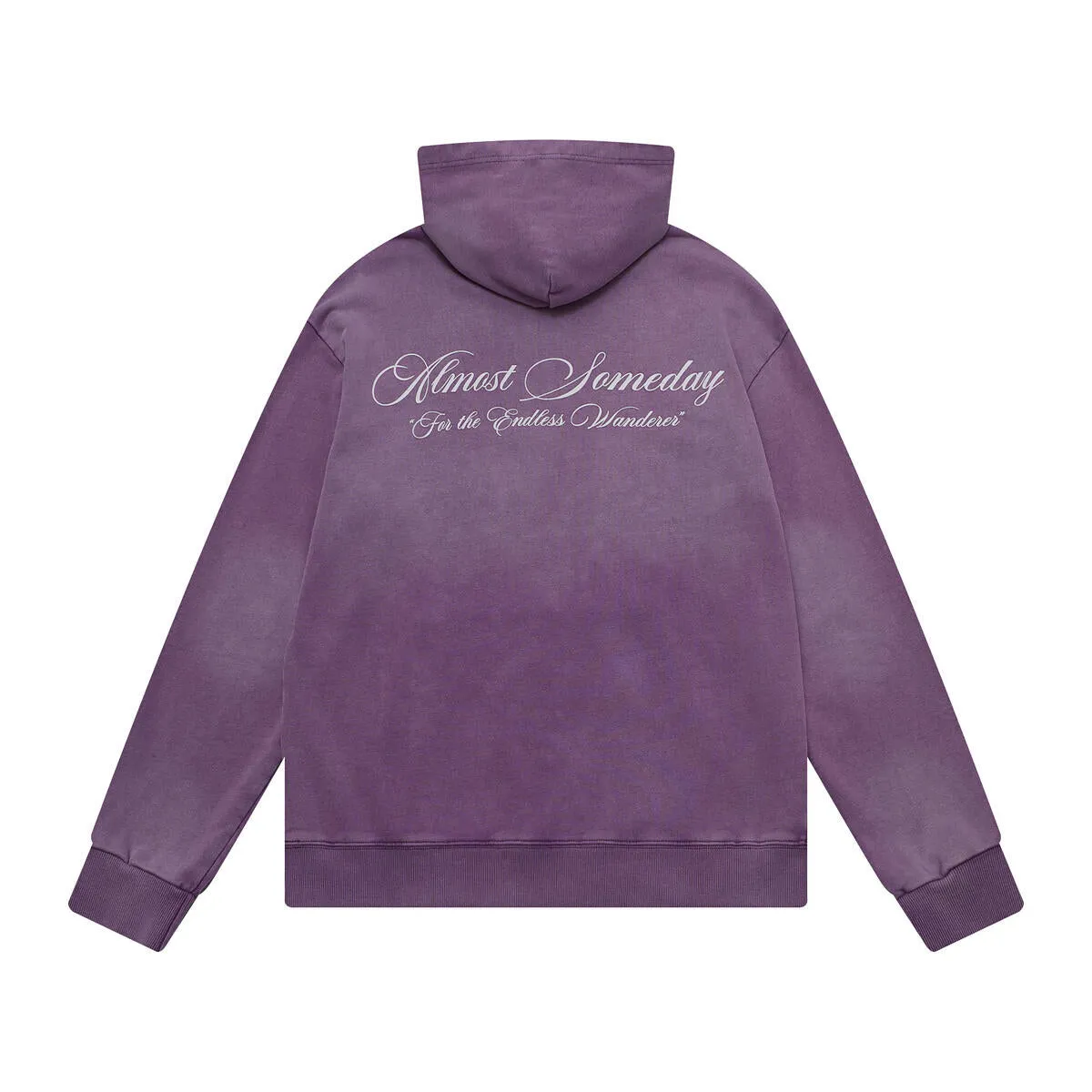 Almost Someday SIGNATURE SUNFADE HOODIE 2.0 (sunfade purple)