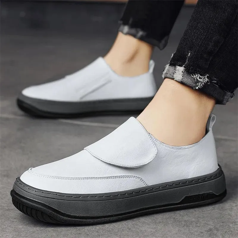 AMCS315 Men's Casual Shoes - Leather Loafer - Comfortable Sneakers