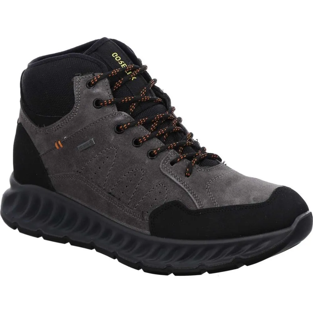 Ara Men's Pasquale GORE-TEX Lace Up Hiker Boots Anthracite Nubuck / Suede