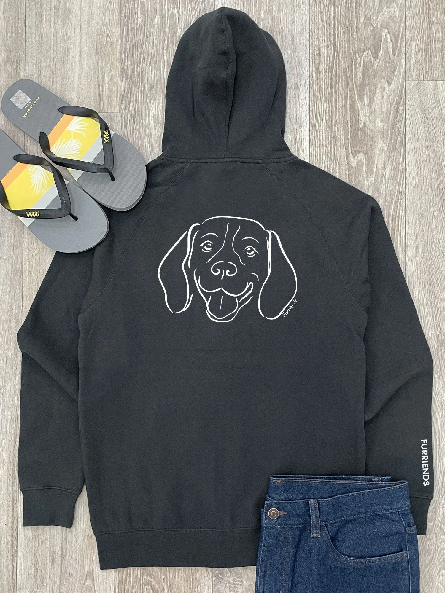 Beagle Zip Front Hoodie