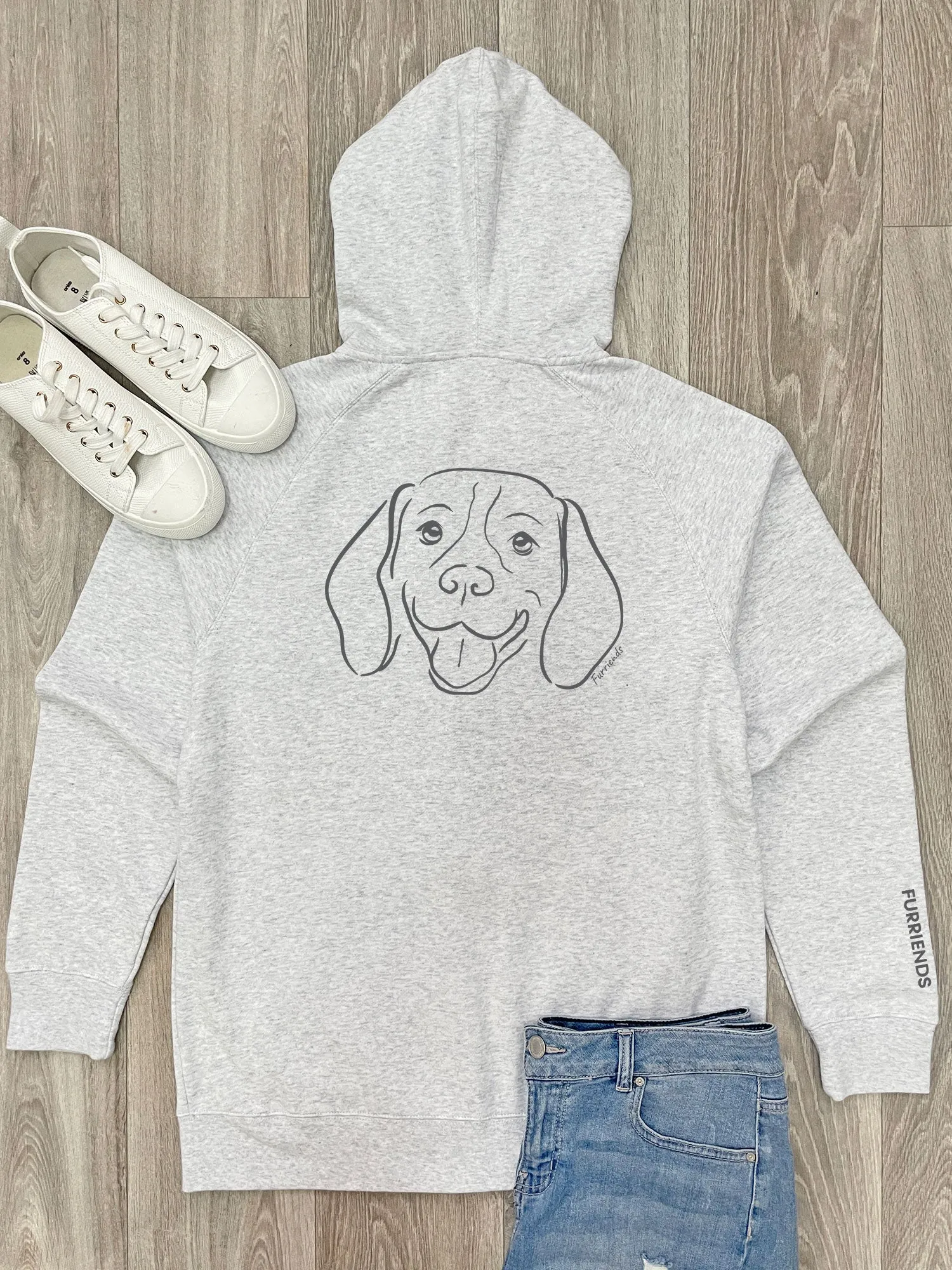 Beagle Zip Front Hoodie