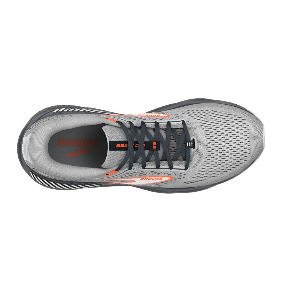 'Brooks' Men's Beast GTS 23 - Grey / Scarlet / Ebony