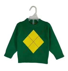 C1199 HANSHU GREEN YELLOW Sweater