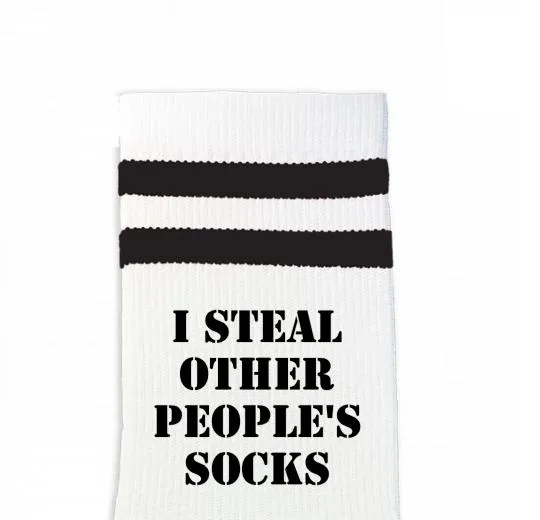 Custom Design Striped Crew Socks - Large