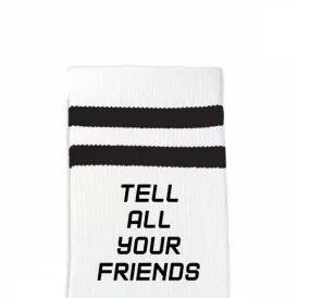 Custom Design Striped Crew Socks - Medium