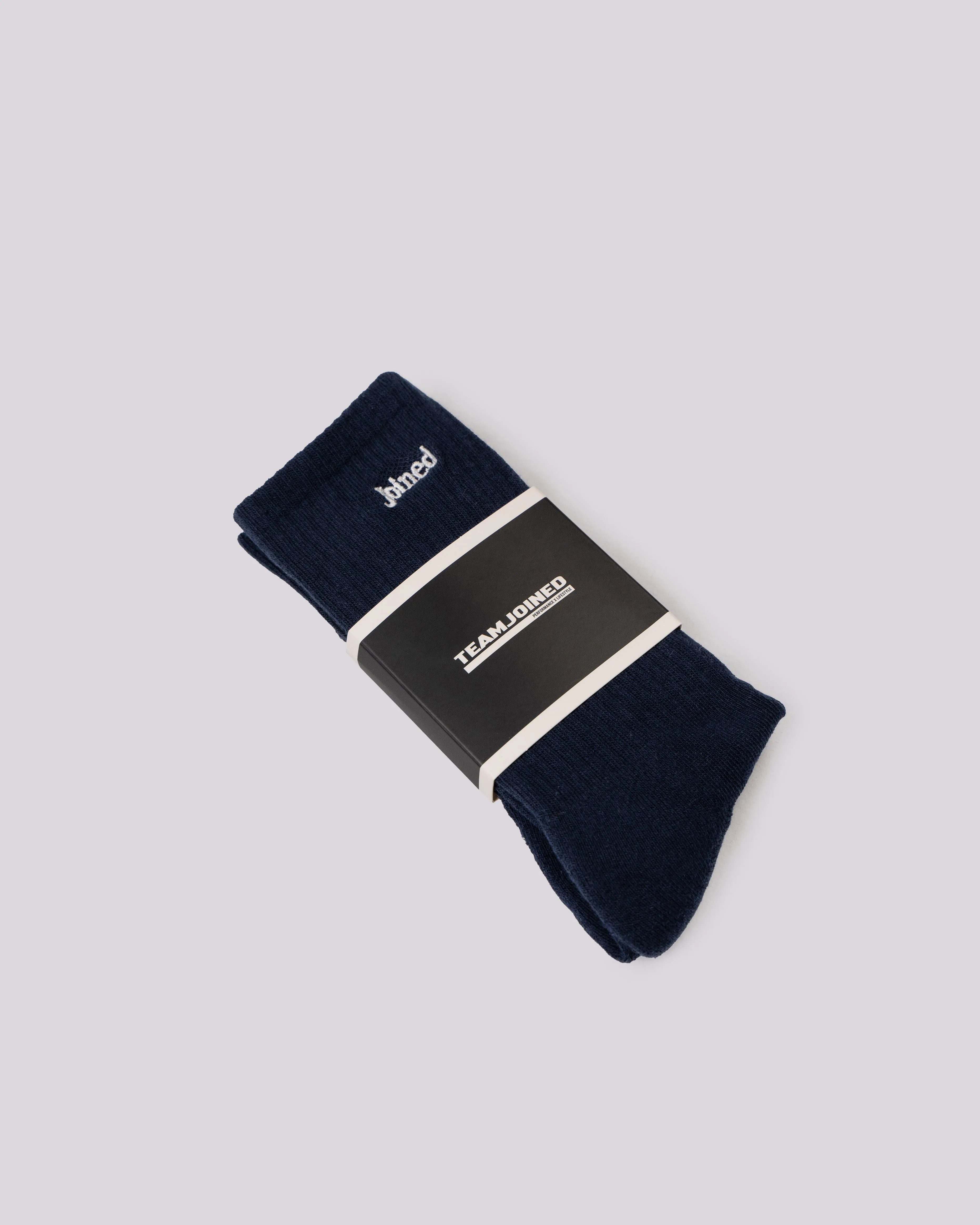 Embroidery Font Crew Socks