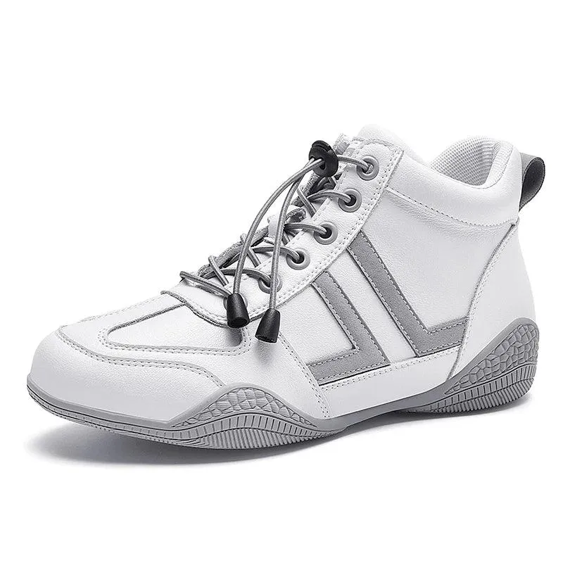 G26 Women's Casual Shoes - Leather High Top Sneakers