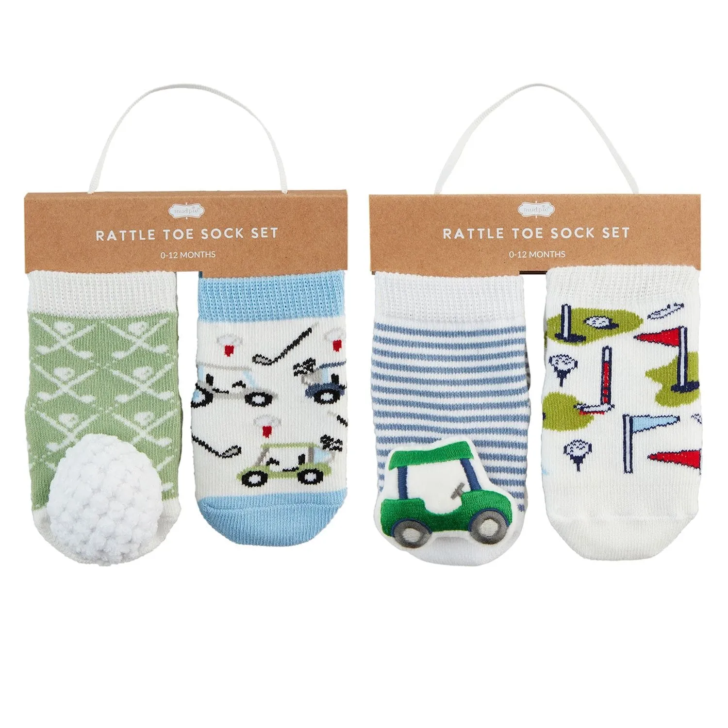 Golf Rattle Toe Sock Sets - $16.50 per set