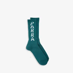 Hole Logo Crew Socks Castleton Green