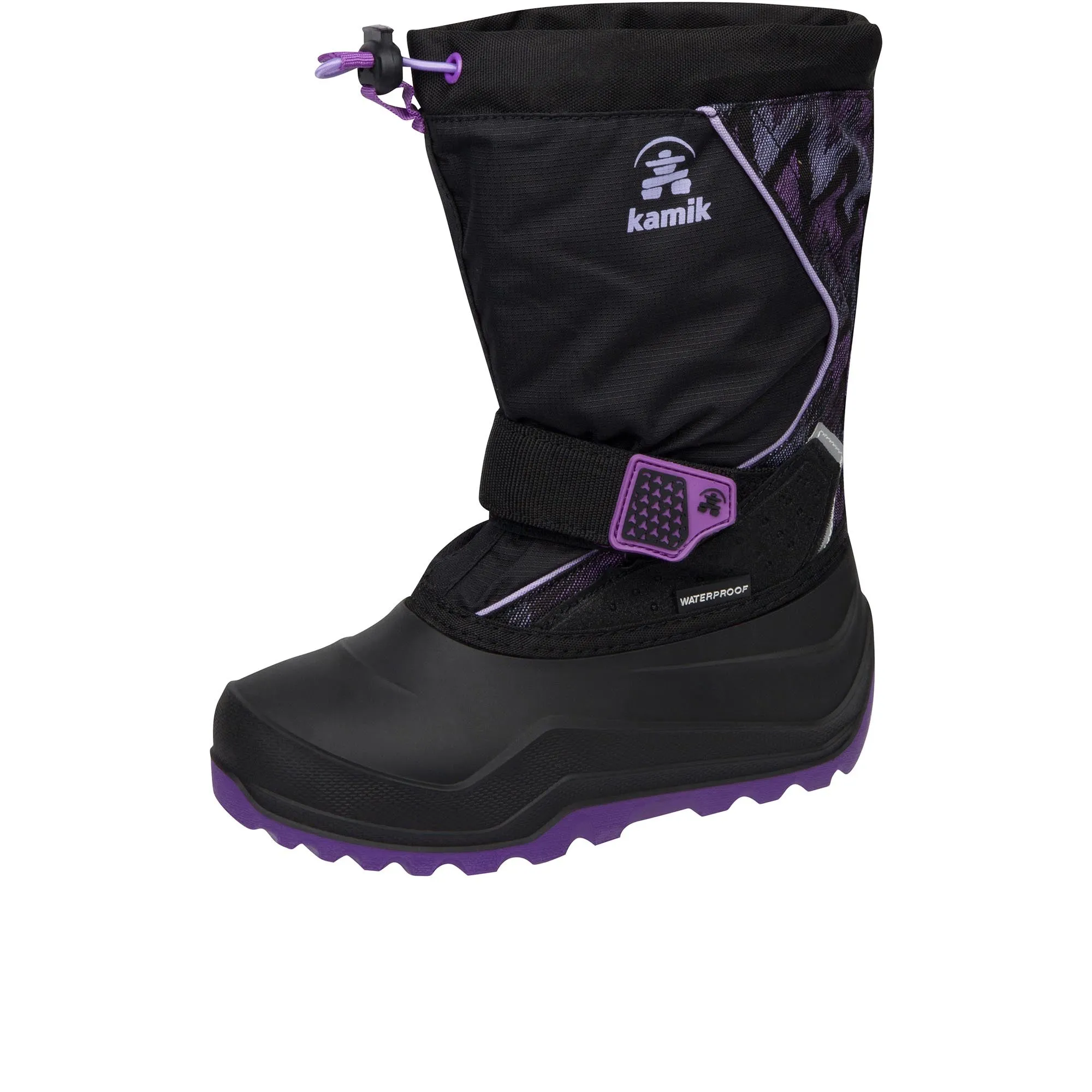 Kamik Childrens Snowfall P2 Black Purple