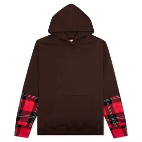 Layered Hooded Sweatshirt - Cacao