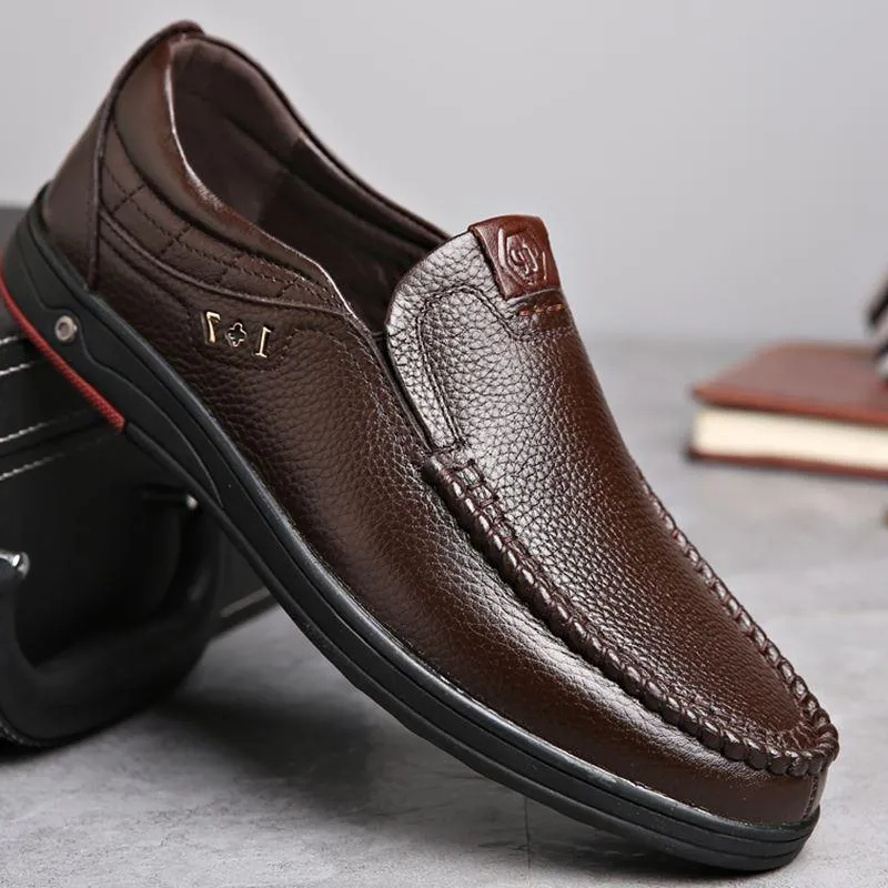 Man Genuine Leather casual Shoes