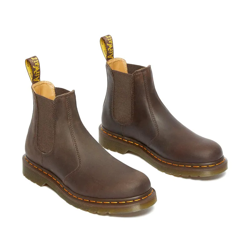 Men's 2976 Yellow Stitch Dark Brown Crazy Horse