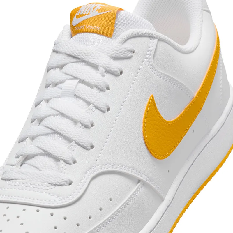 Men's Court Vision Low Next Nature White/University Gold