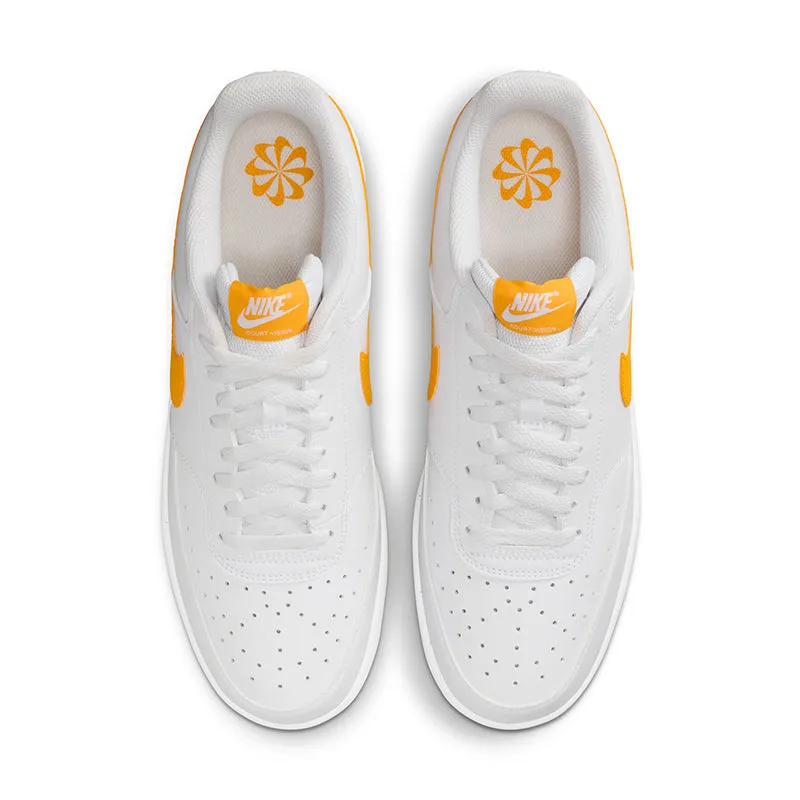 Men's Court Vision Low Next Nature White/University Gold