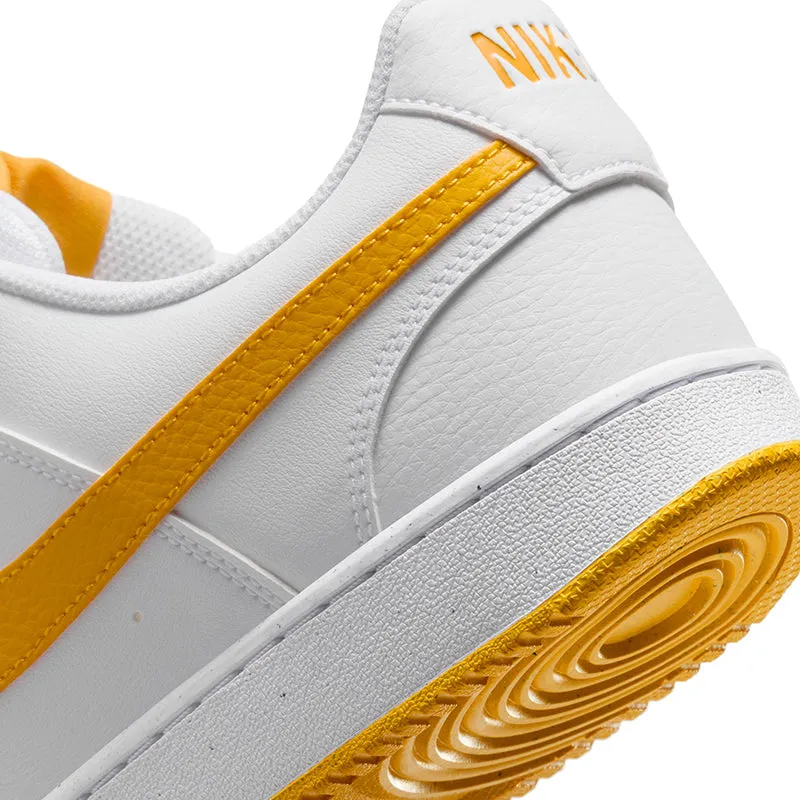 Men's Court Vision Low Next Nature White/University Gold