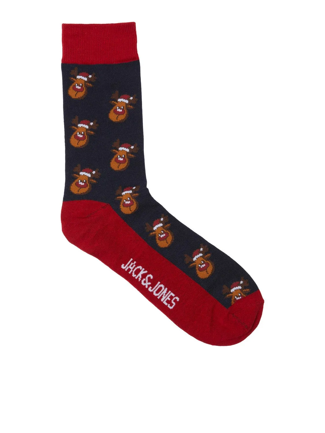 Mens Jack & Jones 'JACSWEET' Christmas/ Xmas Socks Giftbox (5-pack)