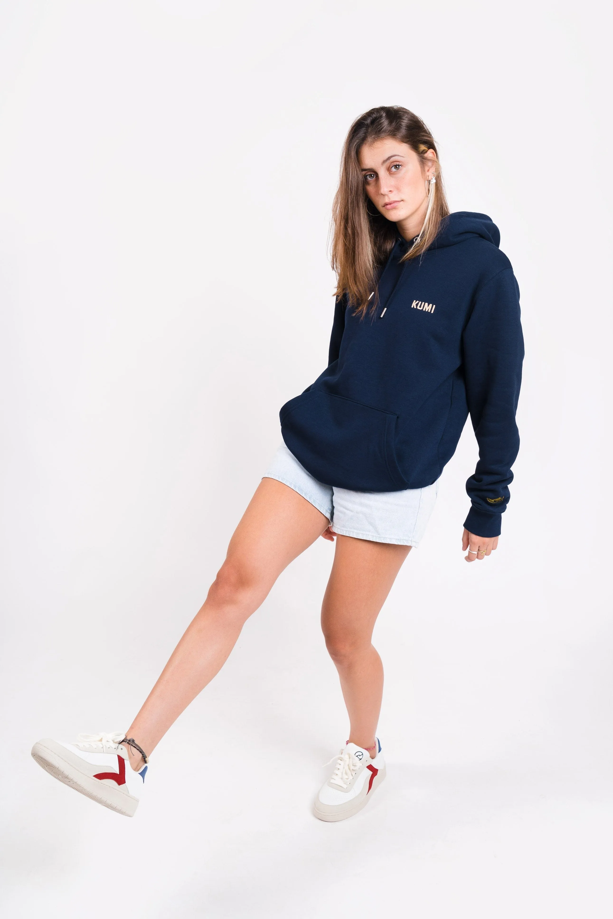 Nature Unisex Organic Cotton Hoodie | Navy blue