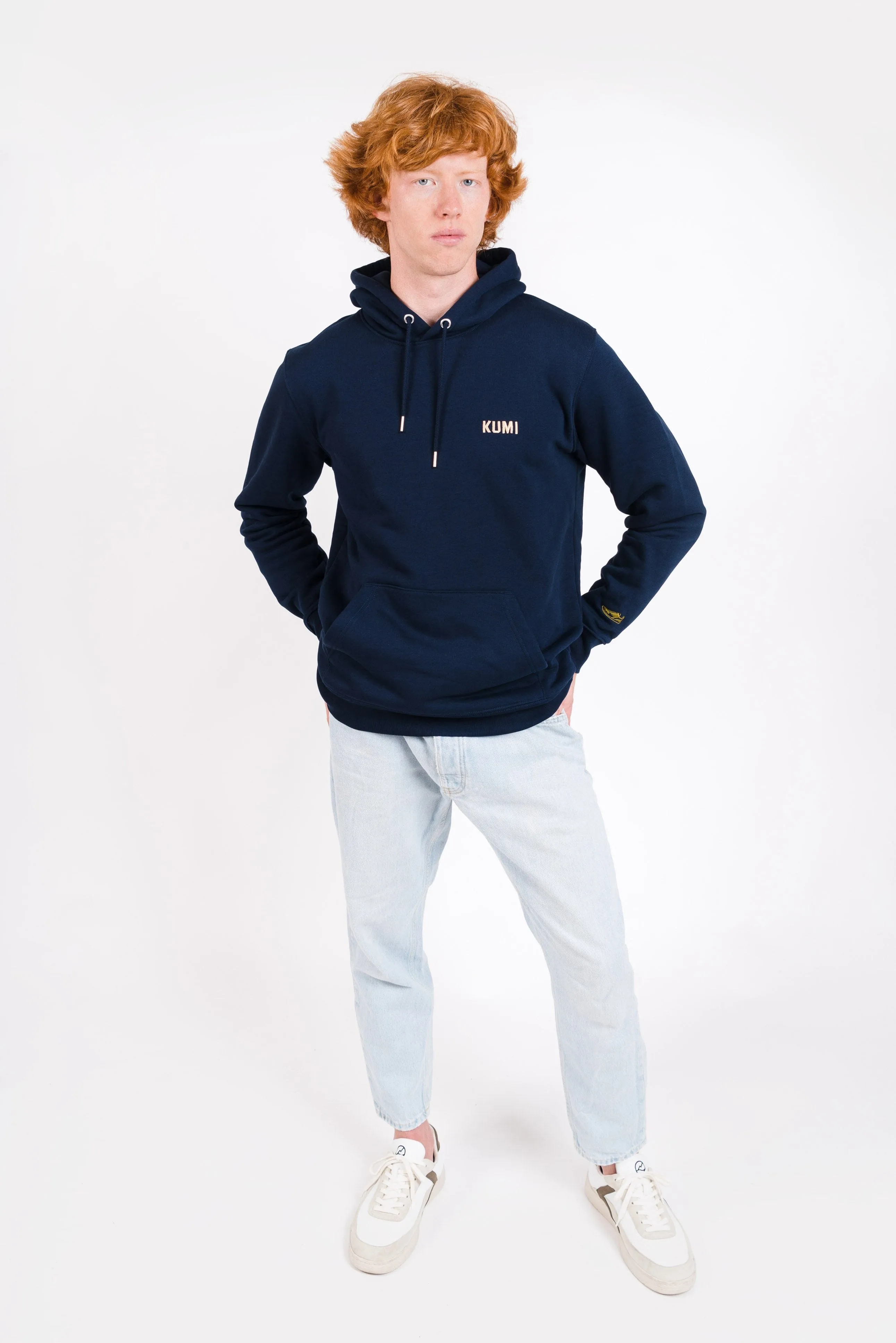 Nature Unisex Organic Cotton Hoodie | Navy blue