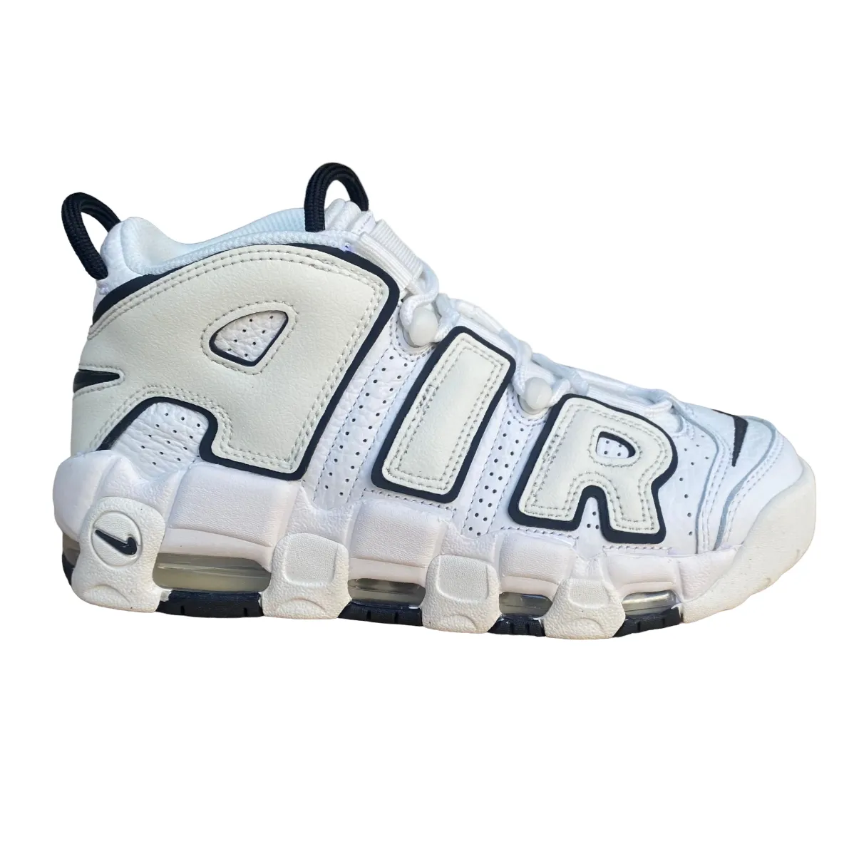 Nike women's sneakers shoe Air More Uptempo DO6718-100 white black 