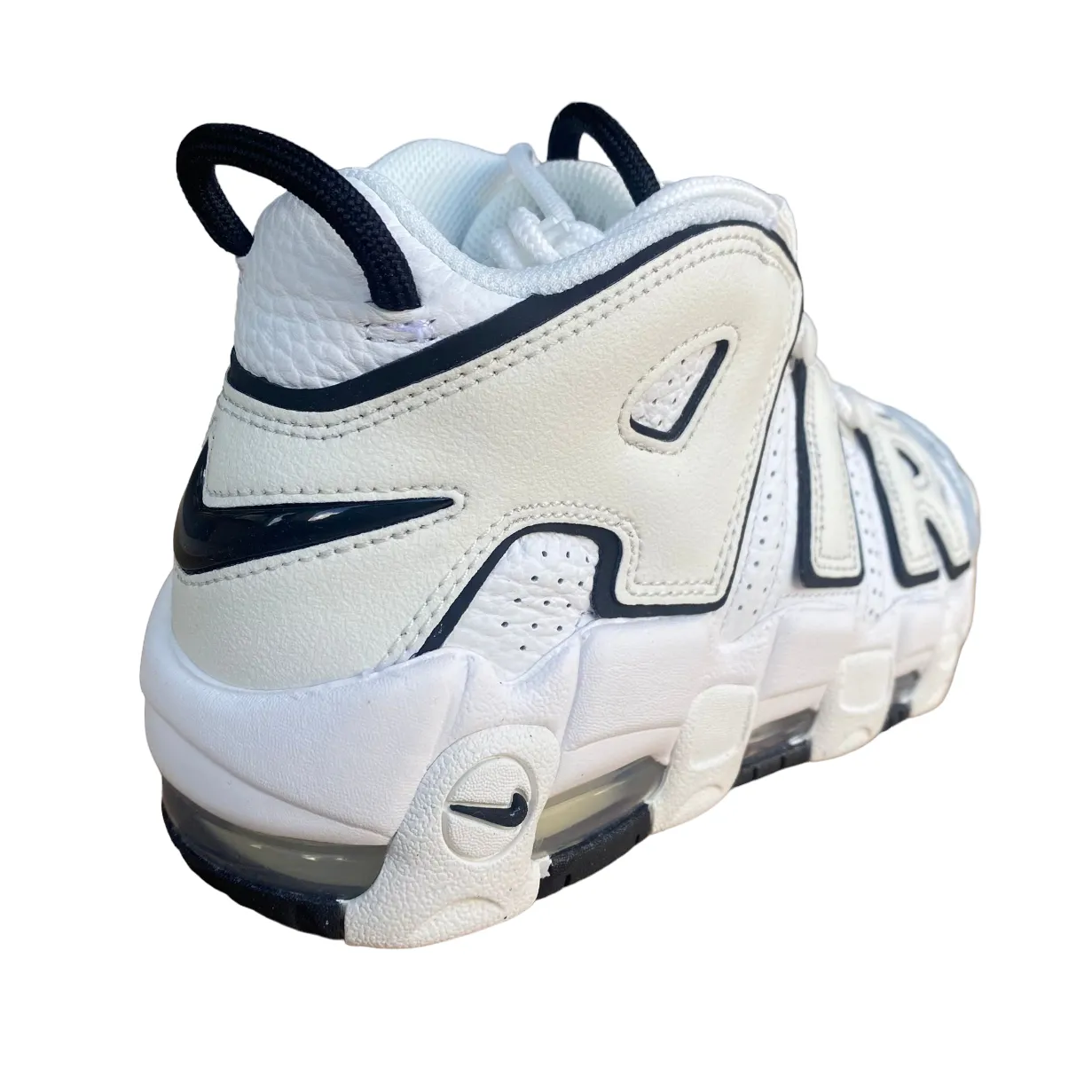 Nike women's sneakers shoe Air More Uptempo DO6718-100 white black 