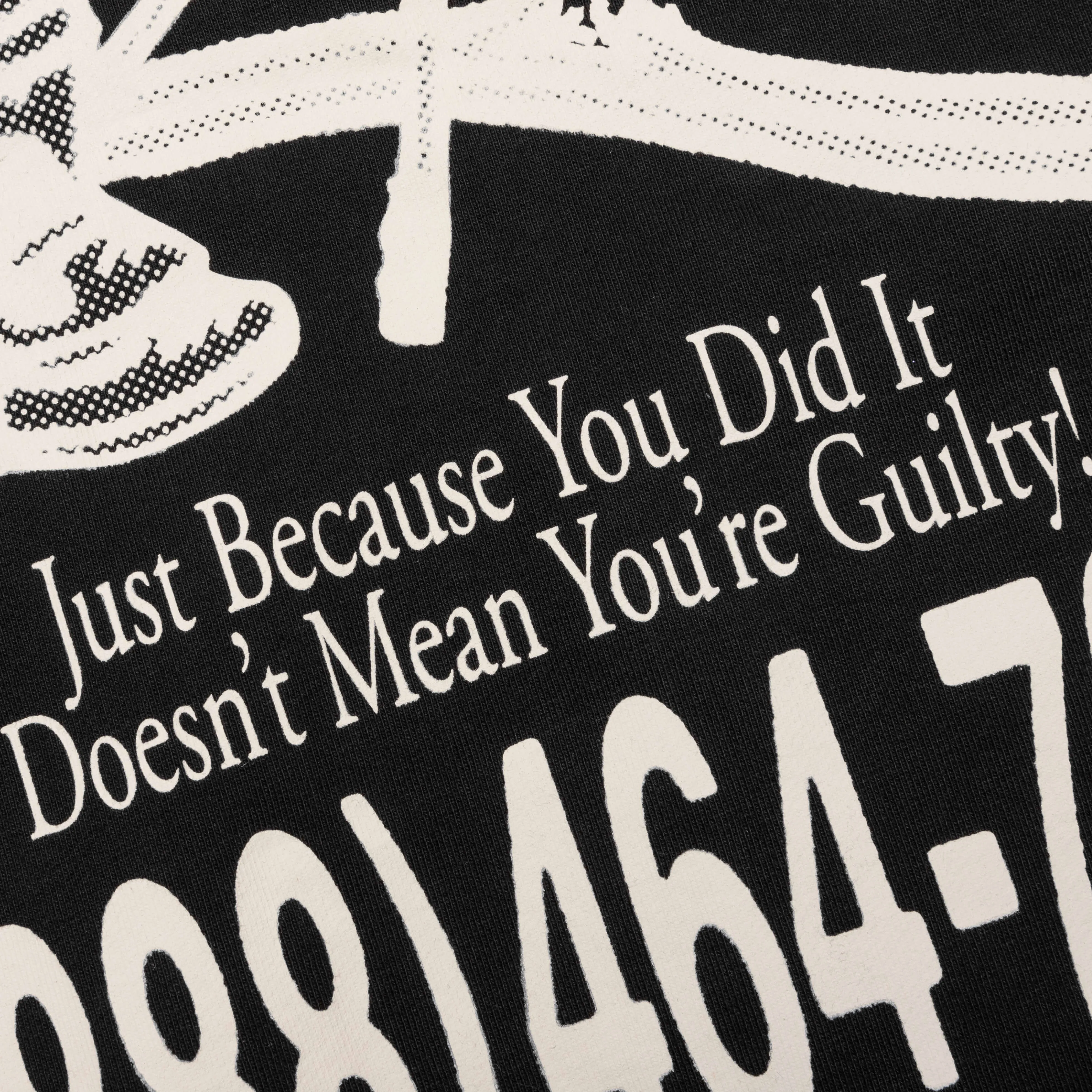 Not Guilty Pullover Hoodie - Washed Black