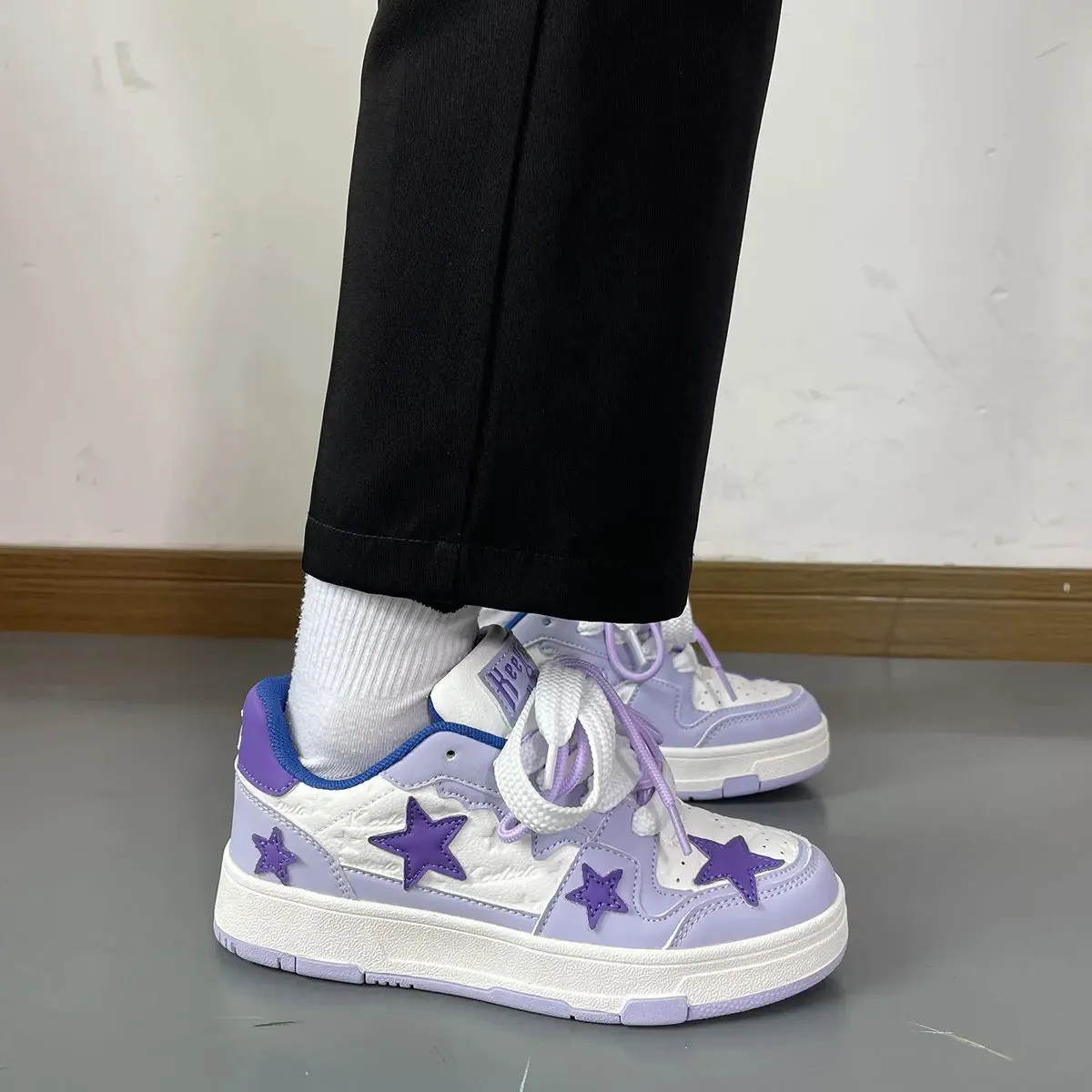 Purple Dopamine Star Sneakers Shoes MK19384