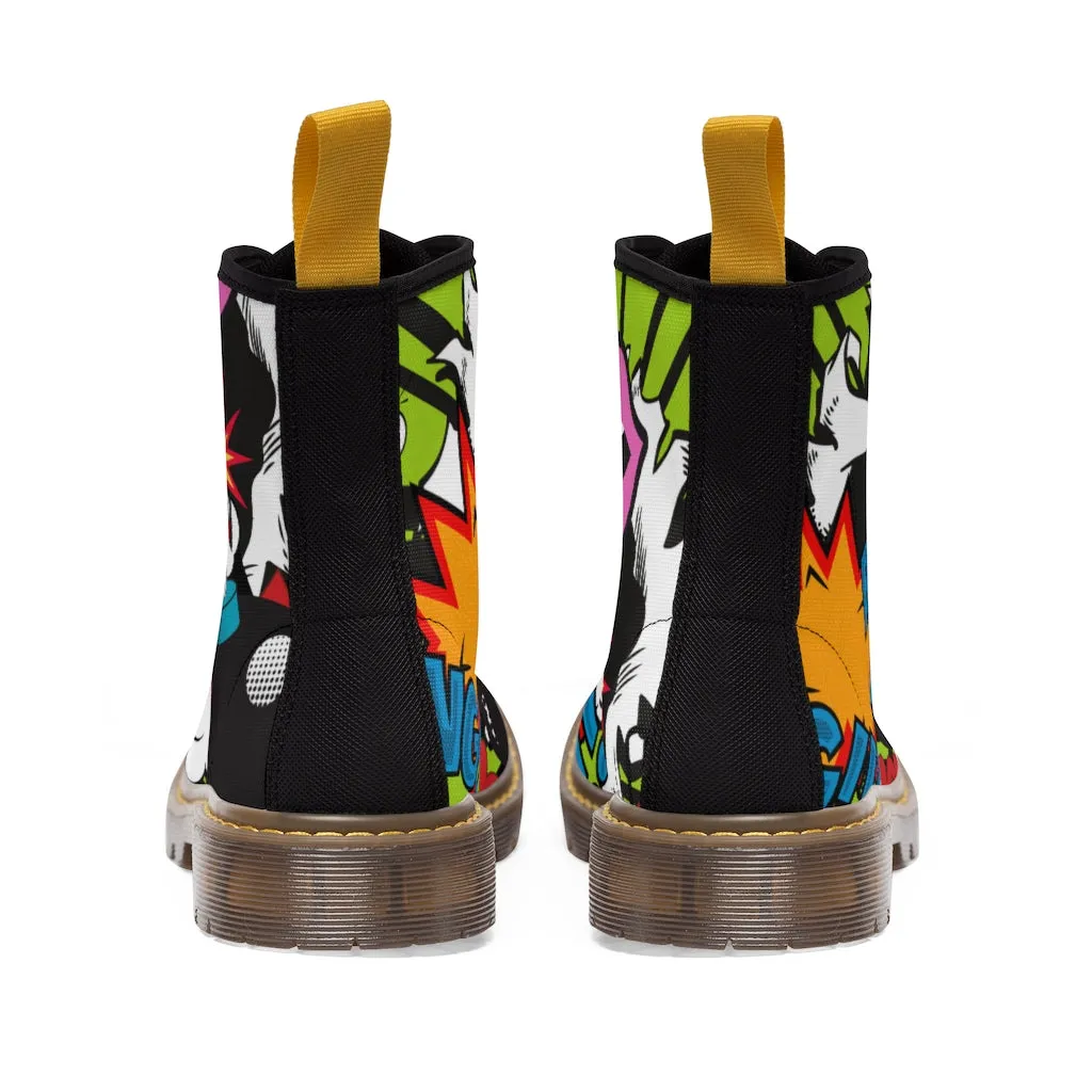 Retro Bomb Men's Canvas Boots