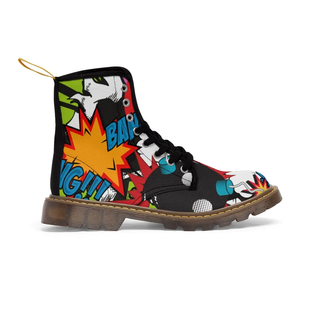 Retro Bomb Men's Canvas Boots