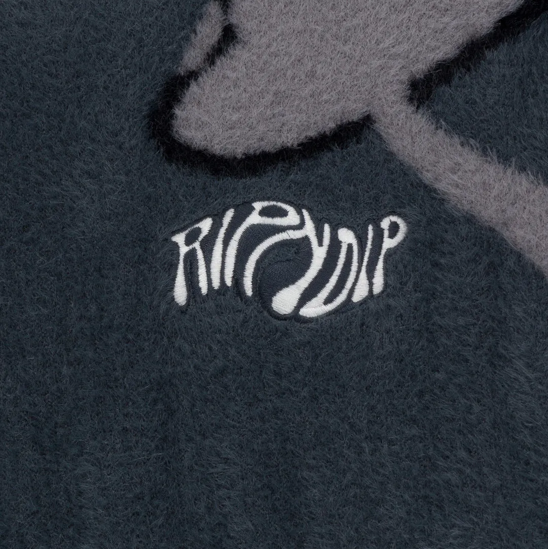 RIPNDIP EUPHORIA FAUX MOHAIR HOODIE-GREEN