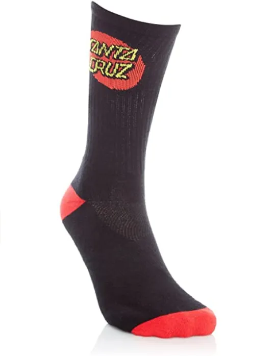 Santa Cruz Classic Dot Socks SCA-SCK-0115 black white