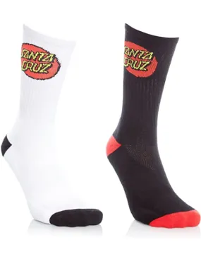 Santa Cruz Classic Dot Socks SCA-SCK-0115 black white