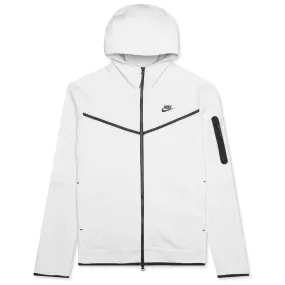 Sportswear Tech Fleece Full Zip Up Hoodie - White/Black