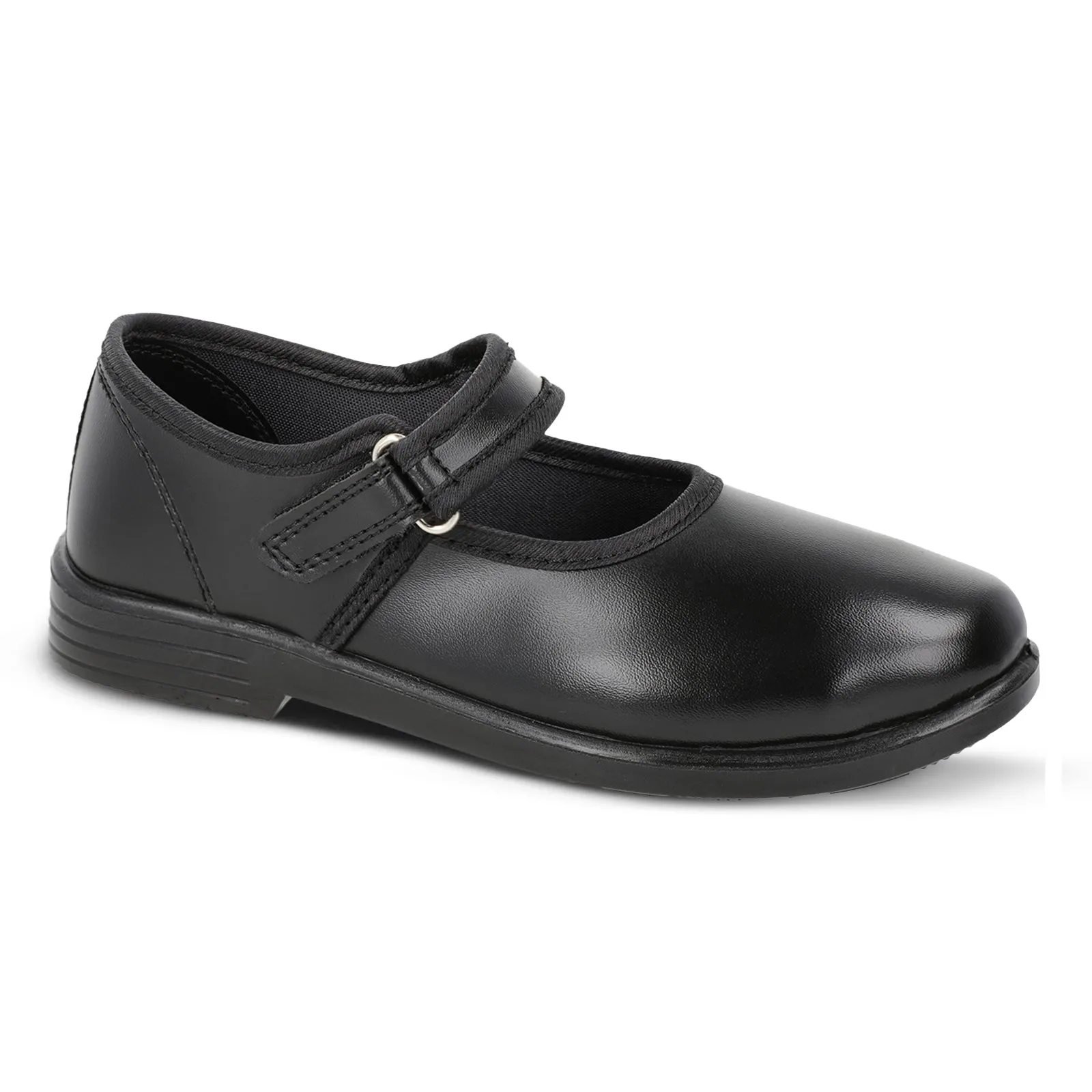 Walkaroo Girls School shoe -WV552 Black