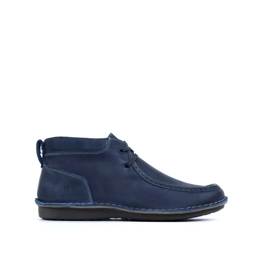 Weaver Wallabee Boots Men's Shoes - Navy Waxy Nubuck